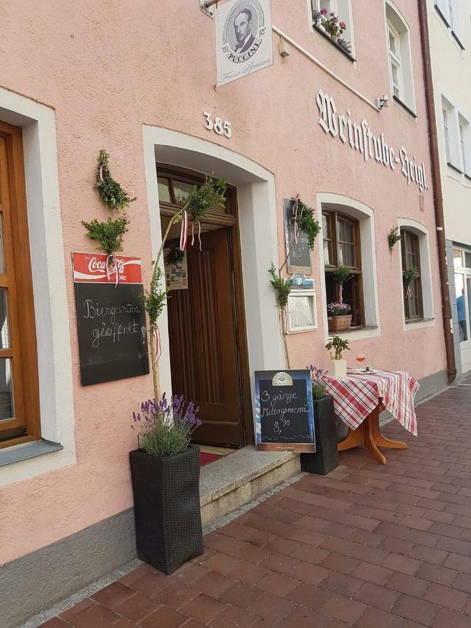 Weinstube Heigl Restaurante Pizzeria Puccini Hotell Landshut Exteriör bild